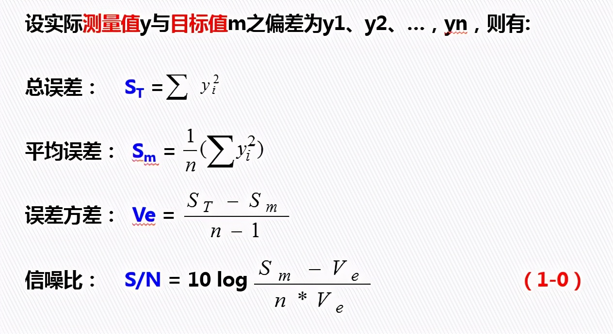 DOE：田口实验设计（课程重点：静态稳健性设计 ）
