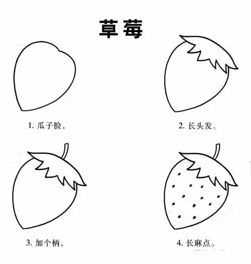 簡筆畫|兒童水果大全,太棒了,一看就會,寒假教寶寶,快收藏!