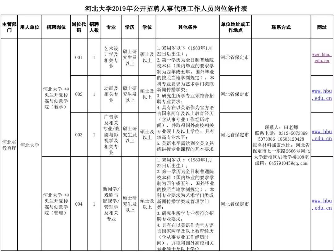 衡水教师招聘信息（有编制）