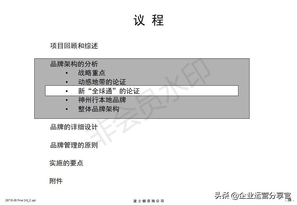 价值百万的波士顿咨询报告：某通讯集团品牌战略咨询案例