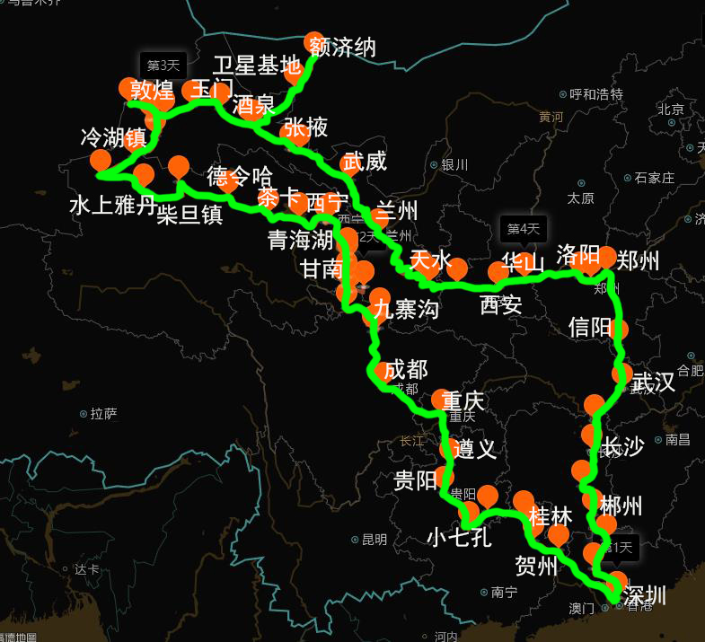 自駕遊228國道線路圖,全長8091公里,貫穿祖國海岸線(一)