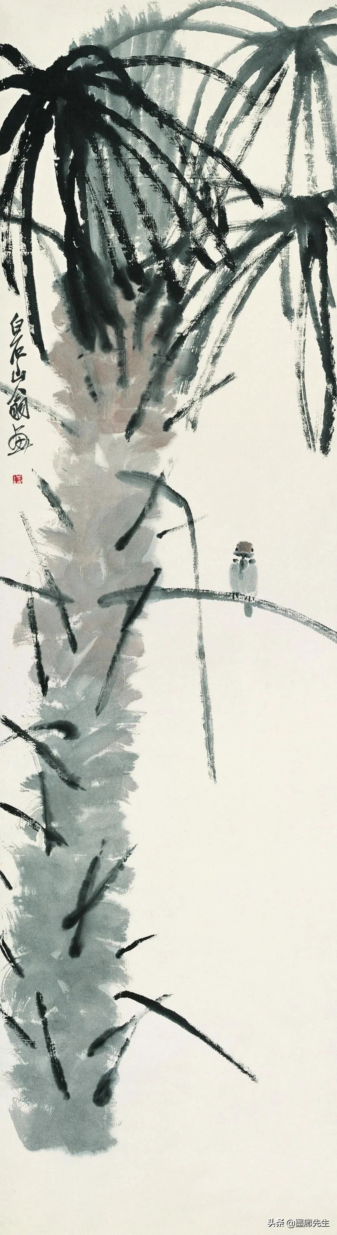 齐白石、徐悲鸿、黄胄三位大师画麻雀各有品味