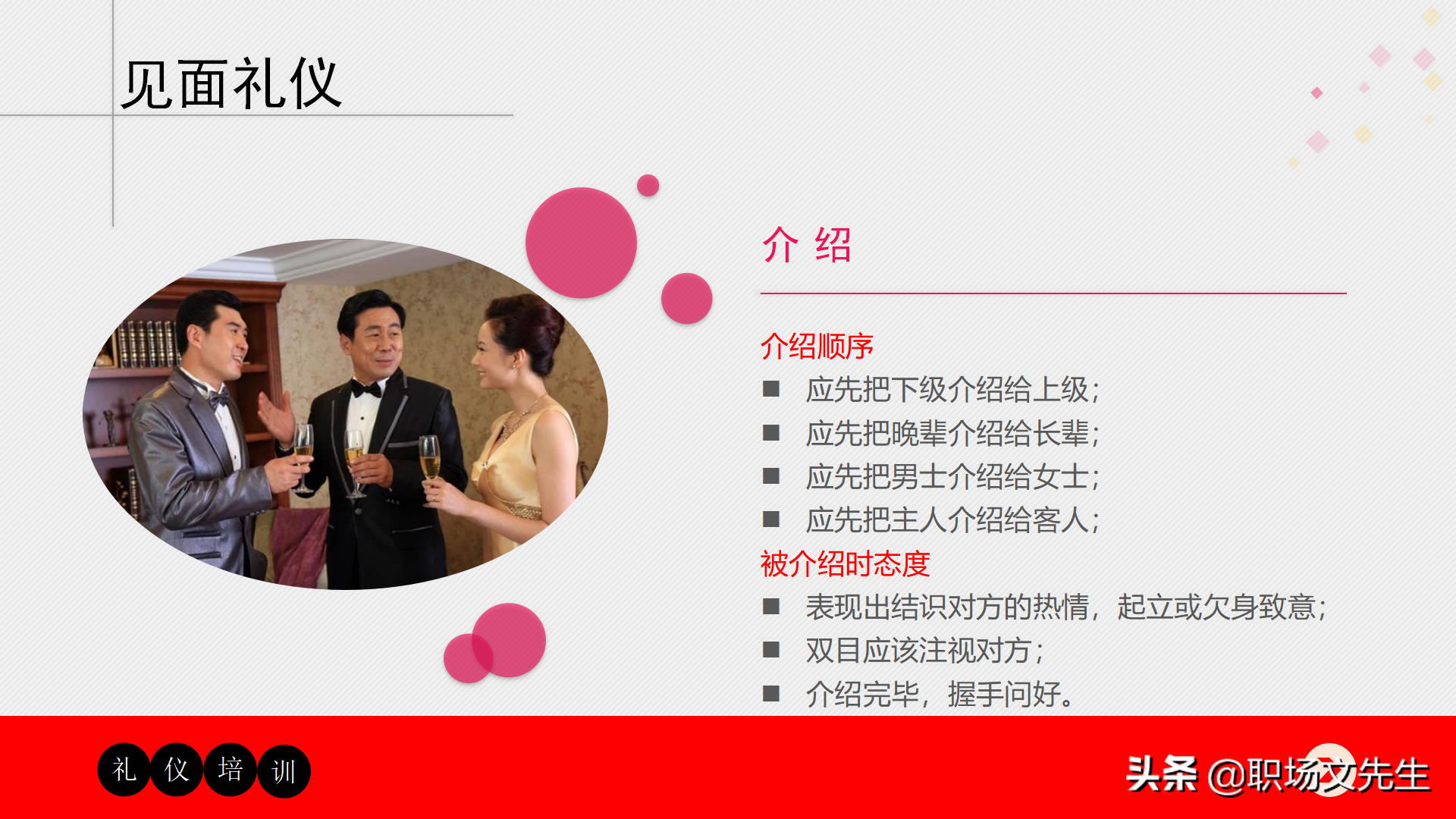 32页商务礼仪培训课件，适用于公司员工商务礼仪培训，含培训内容