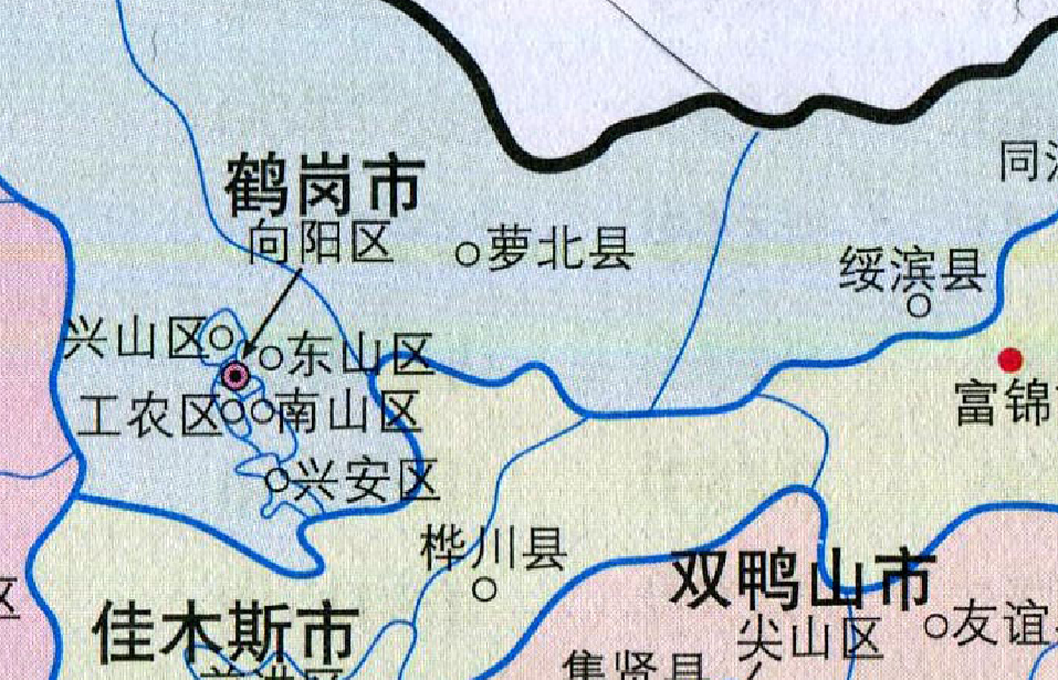 鹤岗人口分布图(鹤岗市人口 情书号