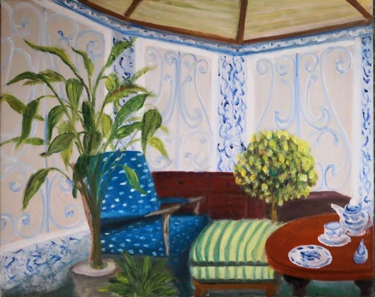 67岁实现儿时梦-常熟老年大学油画班首次开展