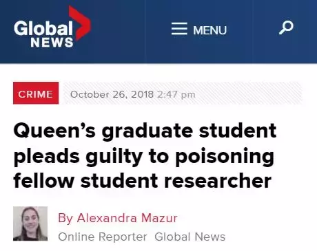 中国博士留学生对同胞室友频频下毒！被判7年，遣返回国！