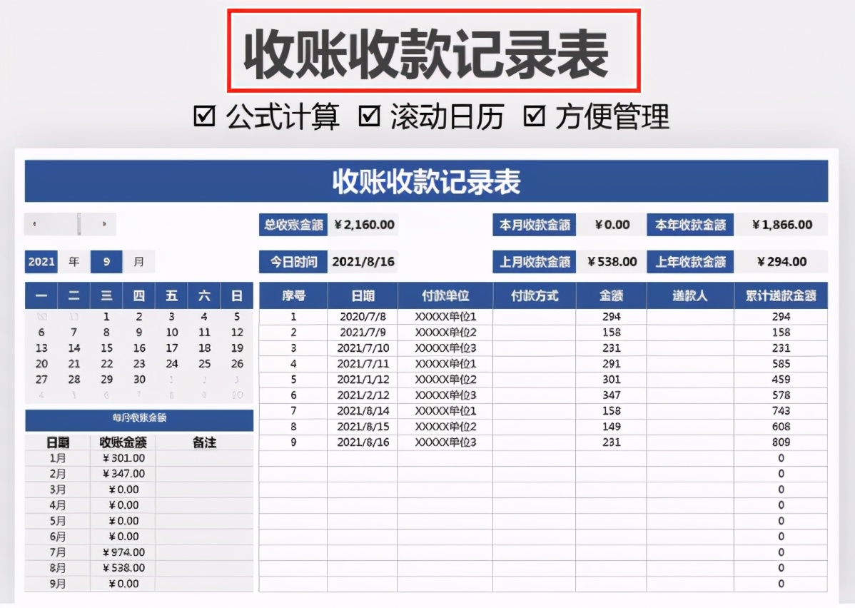 全套Excel财务报表模板，录入数据可直接使用，会计新人入职必备