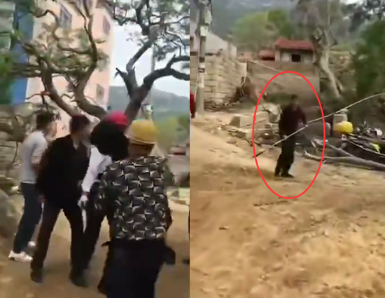 痛心！一家人持刀斧砍邻居致1死3伤，现场：有村民当场被吓哭