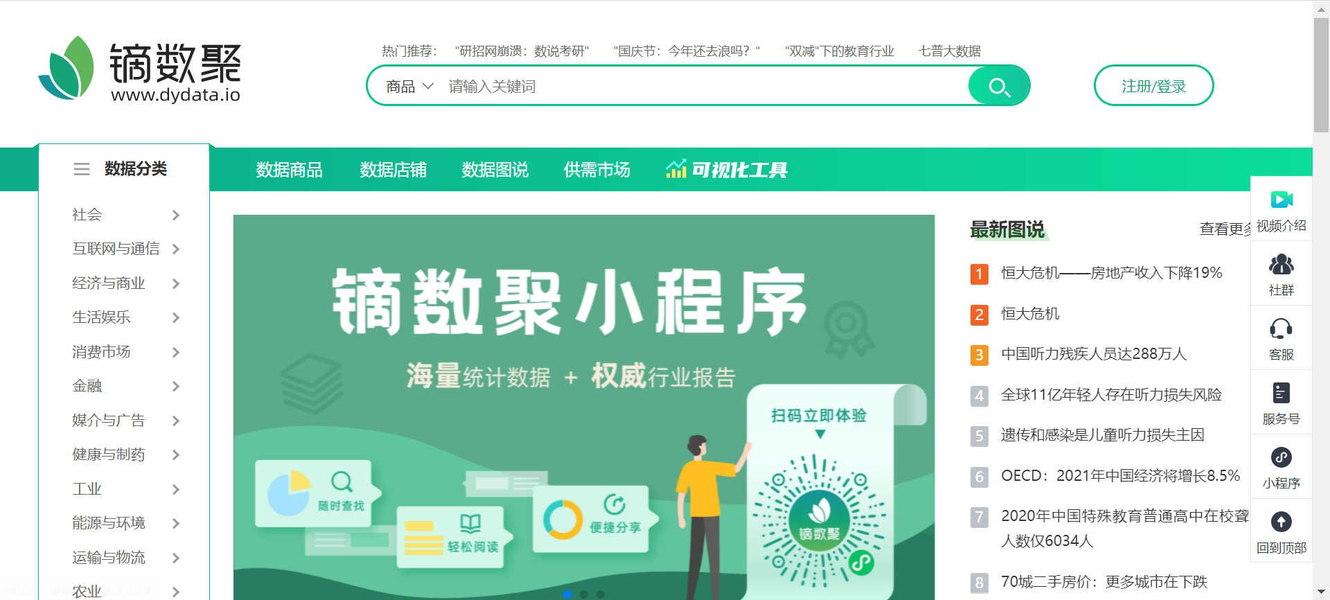 熬夜整理出20个免费又实用的数据源网站！再也不愁找不到数据练手