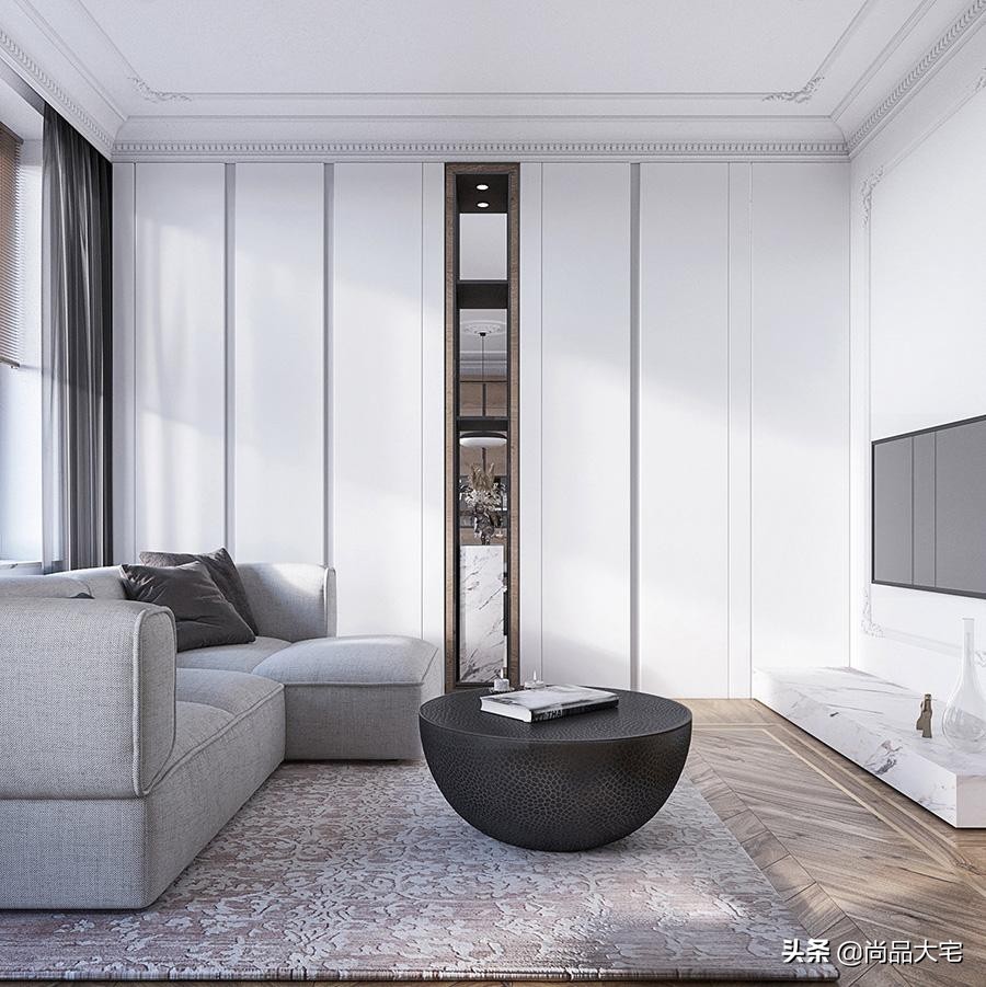 28岁女孩的38㎡公寓，既是家也是工作室，全屋大白墙宽敞大气