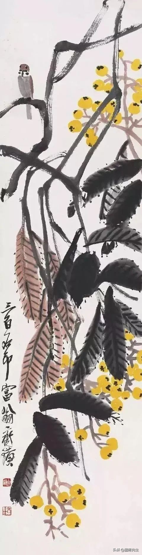 齐白石、徐悲鸿、黄胄三位大师画麻雀各有品味