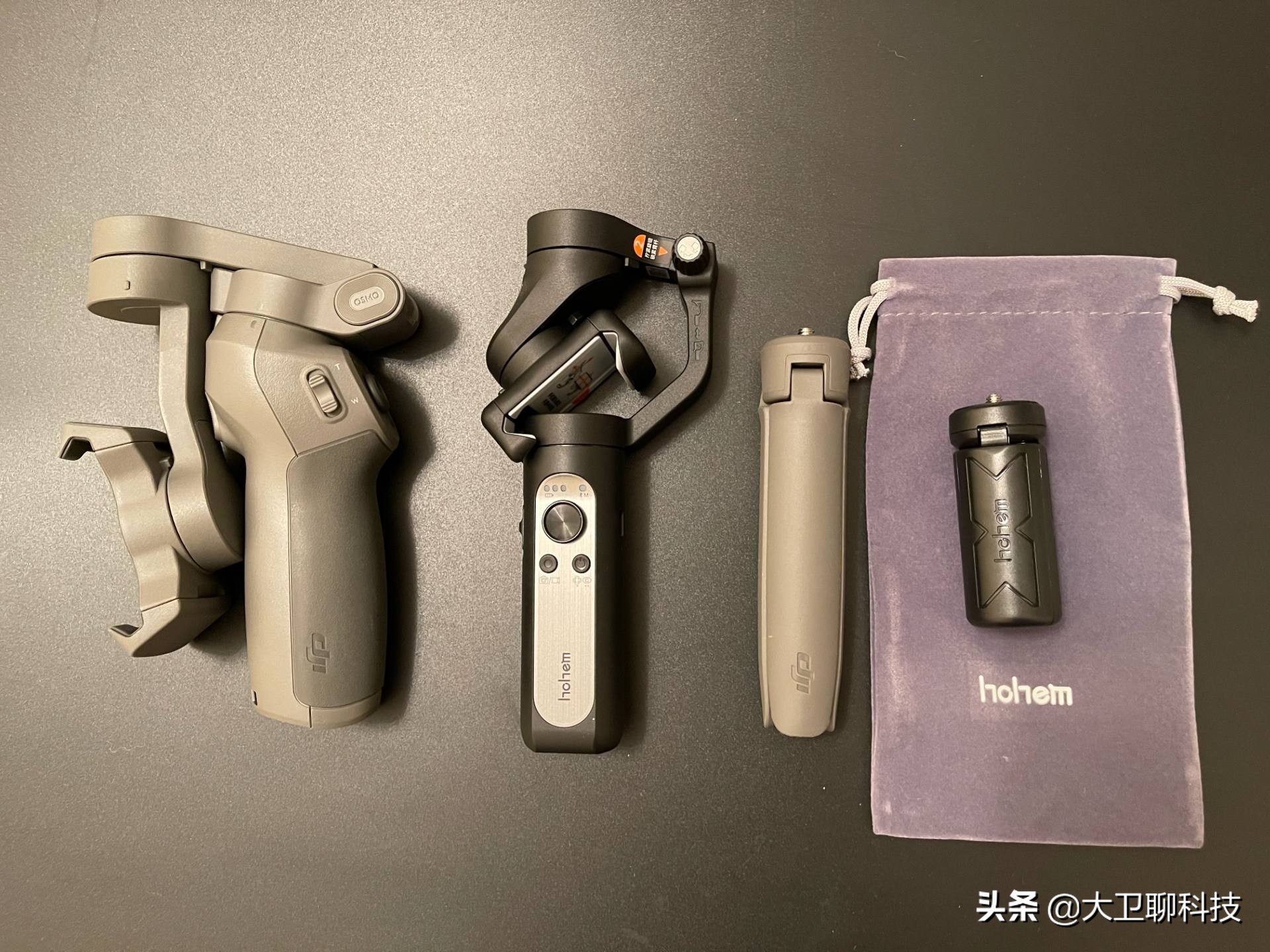 浩瀚卓越X2稳定器上手：对比大疆OM3，更便宜且更方便