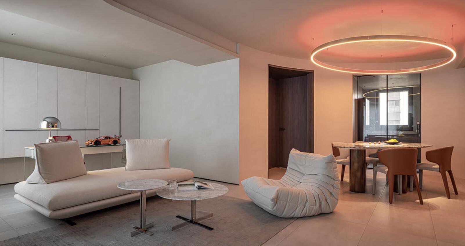 室内照明设计案例(看了她家,才知道灯光设计有多强大,哪怕刷大白,也超