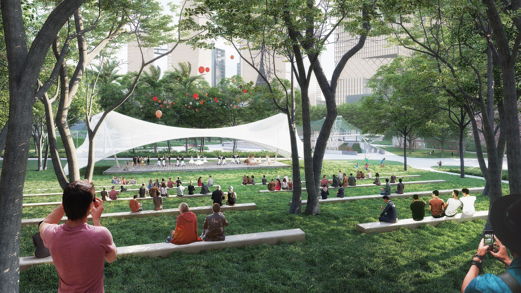 深超总“超级校园”长什么样？来看中央绿轴与片区景观深化设计成果