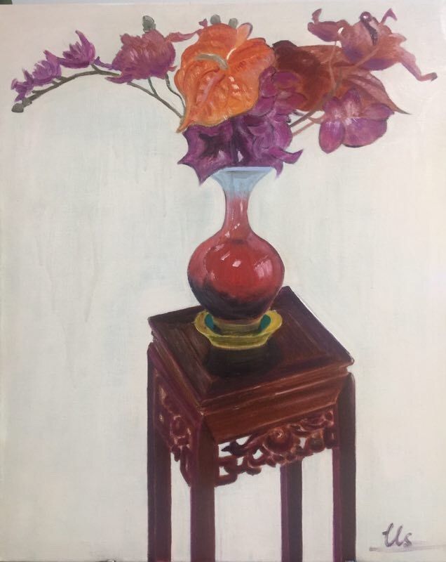 67岁实现儿时梦-常熟老年大学油画班首次开展