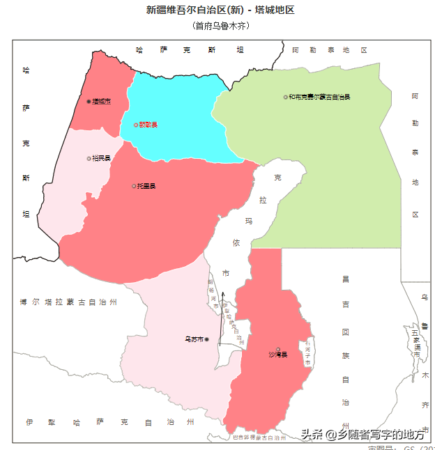 新疆行政区划图（新疆各地区最新最全行政区划图）