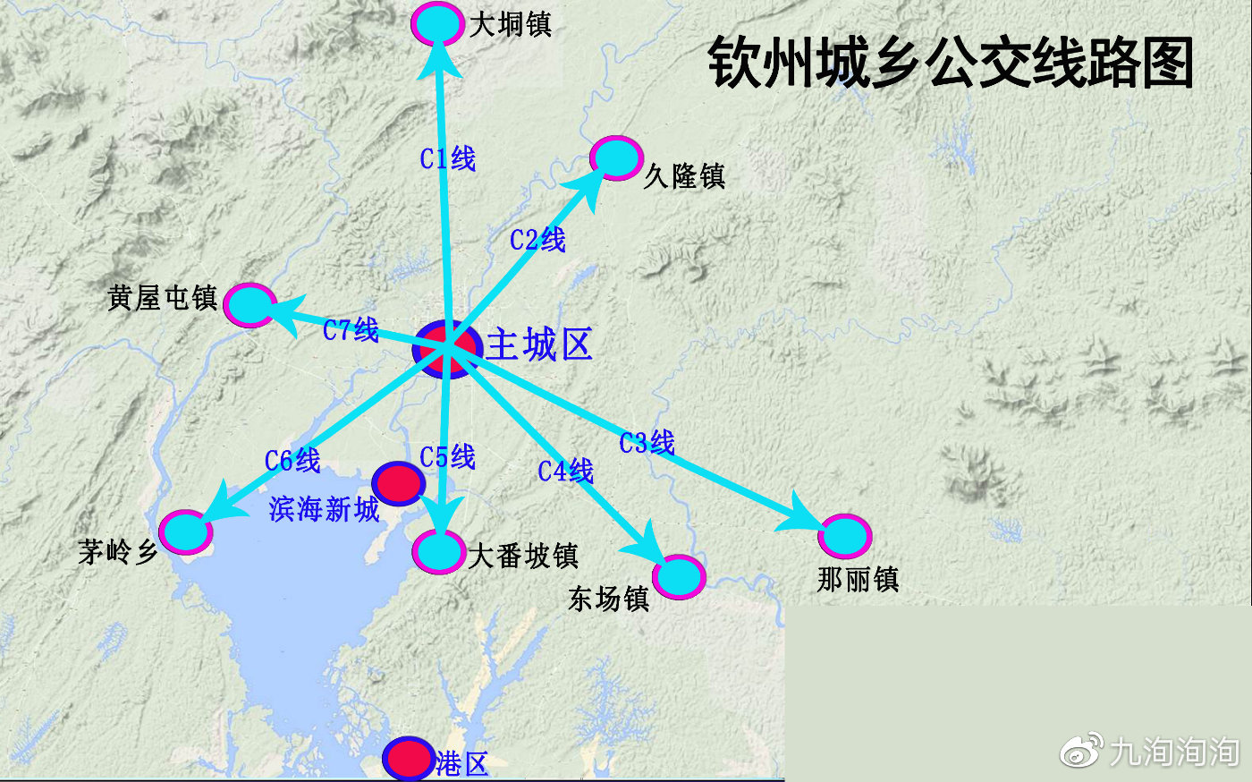 钦州公交2020运营线路一览，朋友们看看