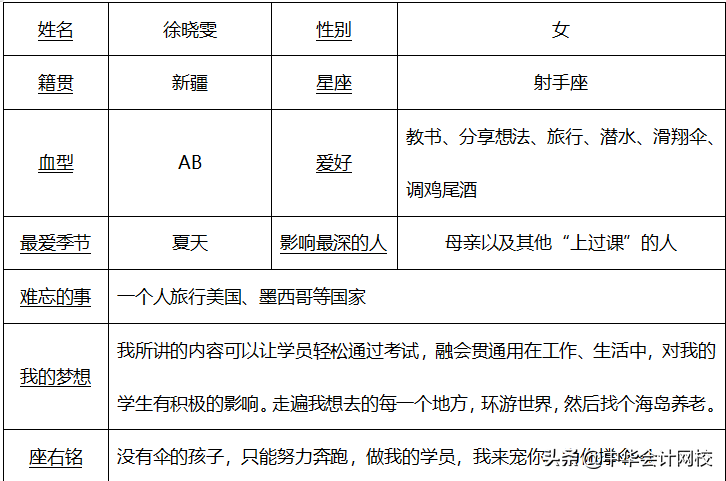 中级会计辅导名师徐晓雯专访！尝遍人生苦辣甜，转身仍是美少年