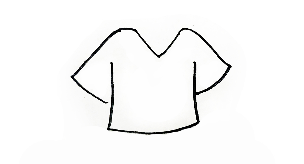亲子简笔画衣服素材｜10款卡通衣服的画法，跟着步骤，简单易画
