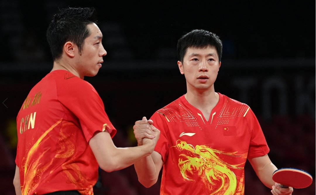 本届东京奥运会男乒团体赛,中国男乒派出了现役男乒团体最强"三叉戟"