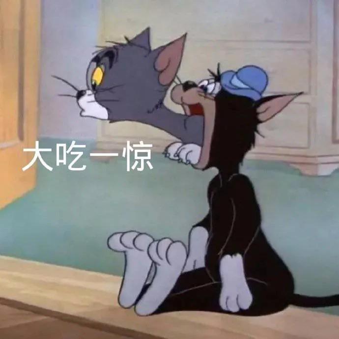 汤姆猫表情大吃一惊