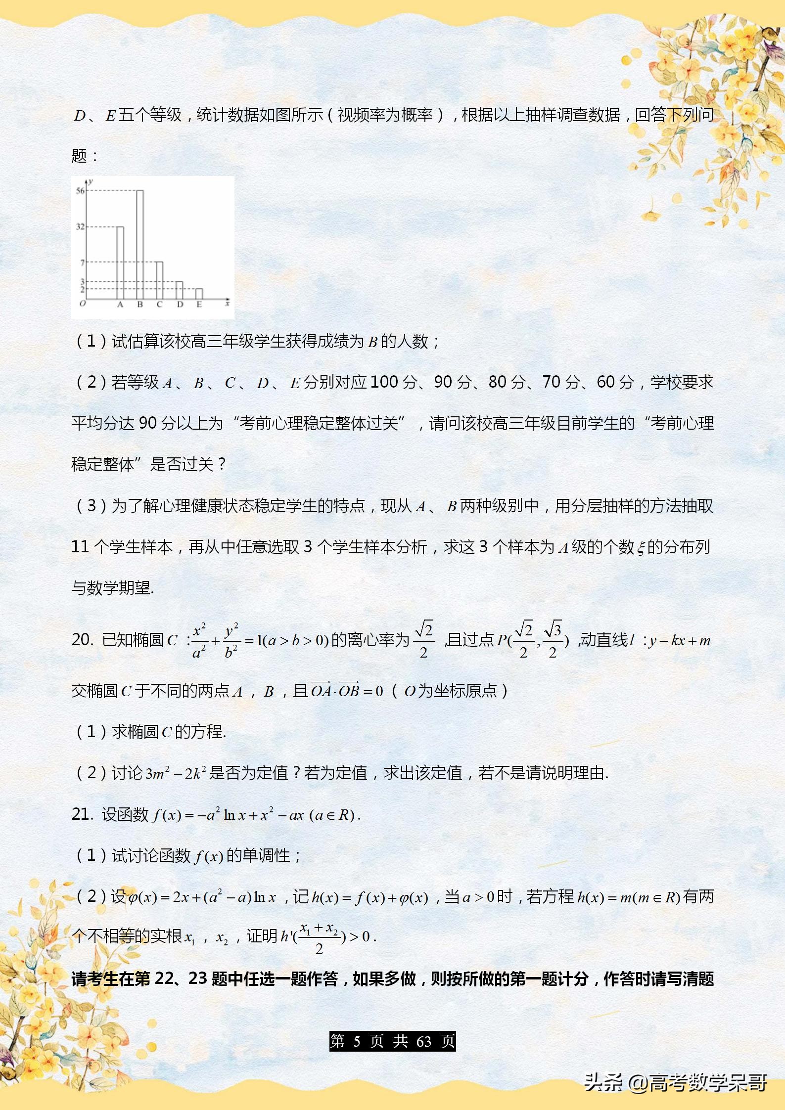 历年衡水中学高考模拟测试卷整理，4套含答案，名校试题值得一练