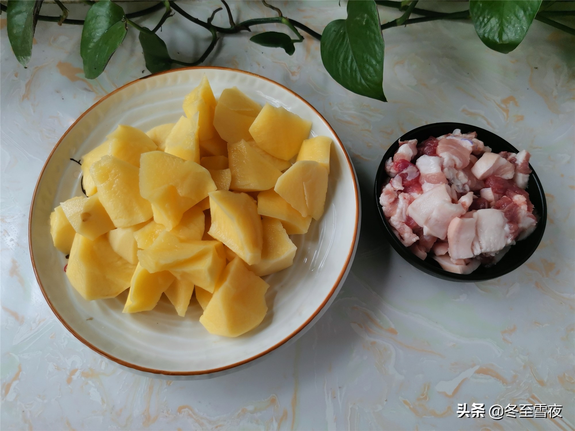 豆角燉土豆,豆角燉土豆肉的家常做法