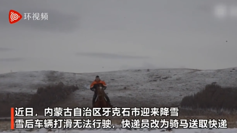 内蒙快递员骑马送件，网友：多年解释白费了。说说你家乡的坐骑吧