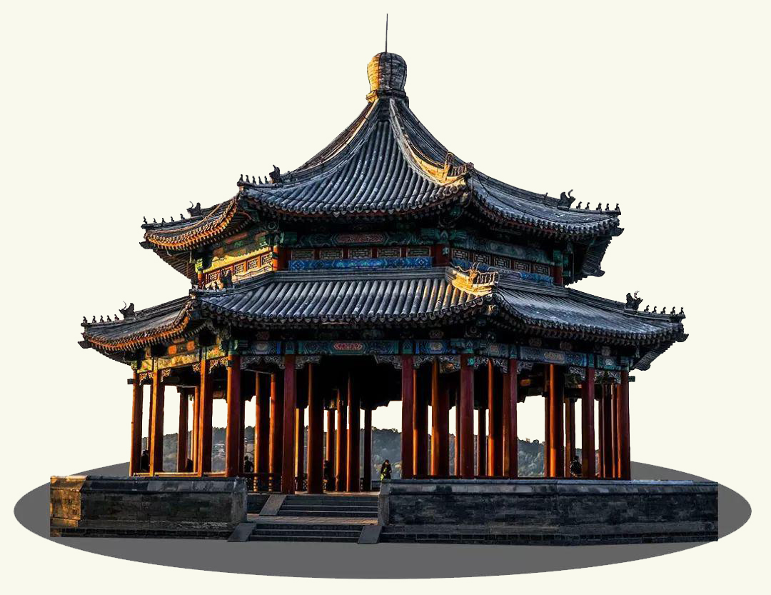 硬山屋顶和悬山屋顶都是两坡顶(中国传统古建筑屋)