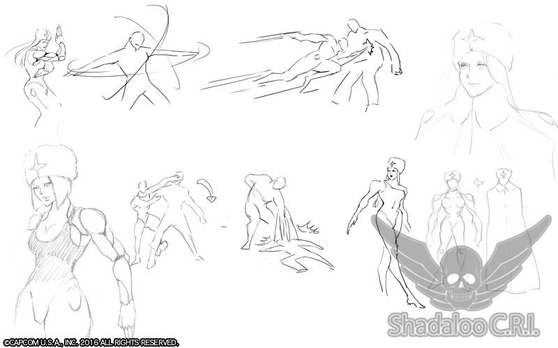 经典游戏《街头霸王V》原定设计概念，豪鬼背着一个神秘婴儿登场