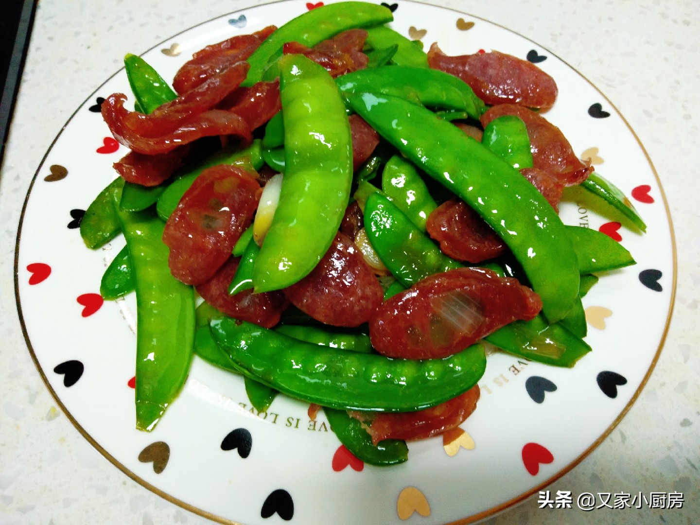 荷蘭豆炒臘肉,荷蘭豆炒臘肉怎么做
