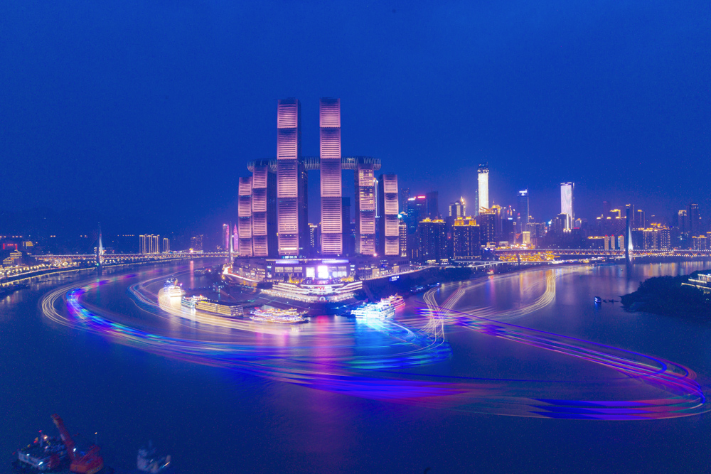 描写重庆朝天门夜景的优美句子_晶羽文学网