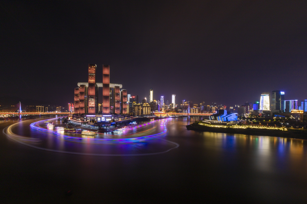 描写重庆朝天门夜景的优美句子_晶羽文学网