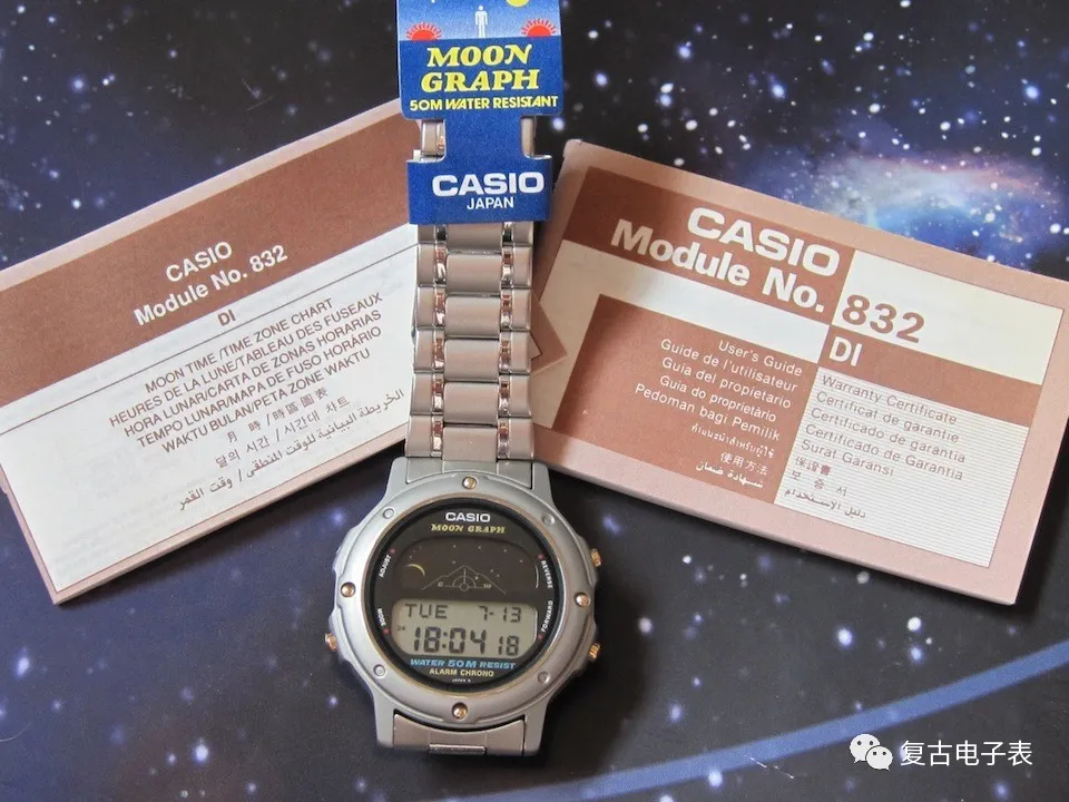 纵观日月星辰的全金属卡西欧——CASIO MOON GRAPH gmw61