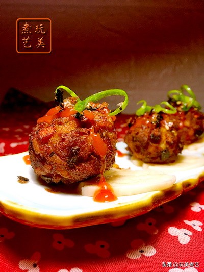 用山药泥替代淀粉，牢牢粘住“丸藕”