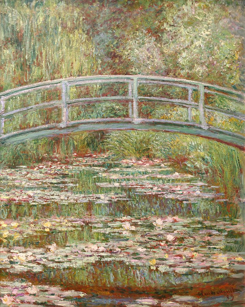 le bassin aux nymphéaswater lilies and the japanese bridgethe