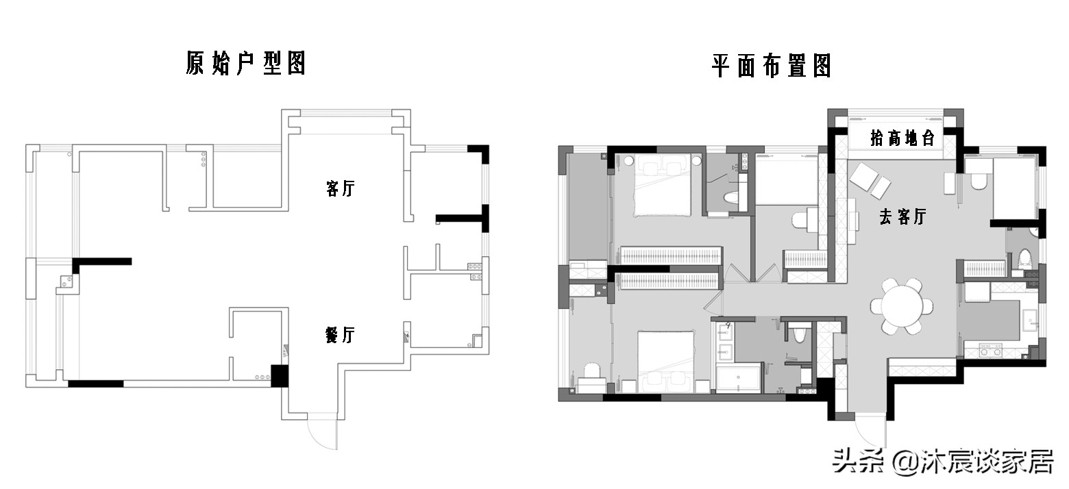 她的新家，告别笨重的家具，让客厅“大”起来！网友：真是学到了