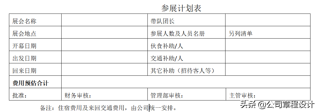 出差管理制度（含参展、办事处、驻外机构费用报销标准）