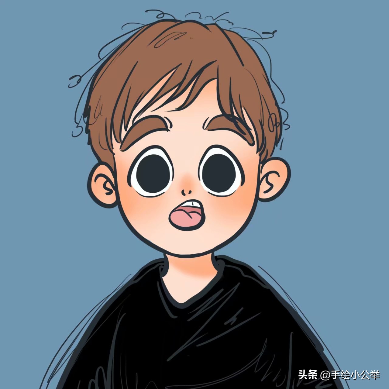 换个头像吧,幸福一家三口四口真人卡通全家福头像,一人一张