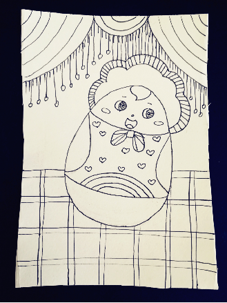 不倒翁怎么画(创意少儿美术教程丨创意儿童画/线描画:不倒翁)