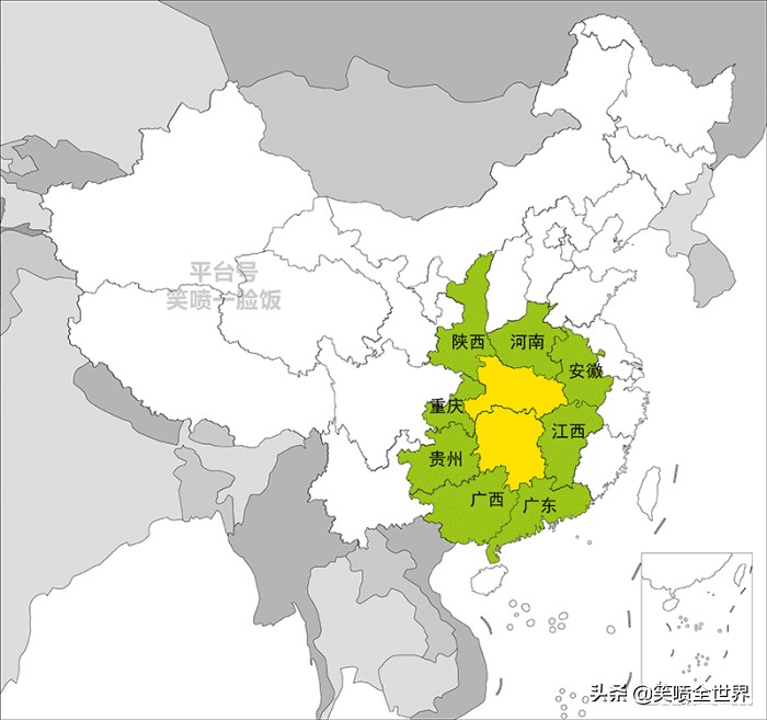 我国各省市“邻居”知多少，首都有2个，最多邻8个