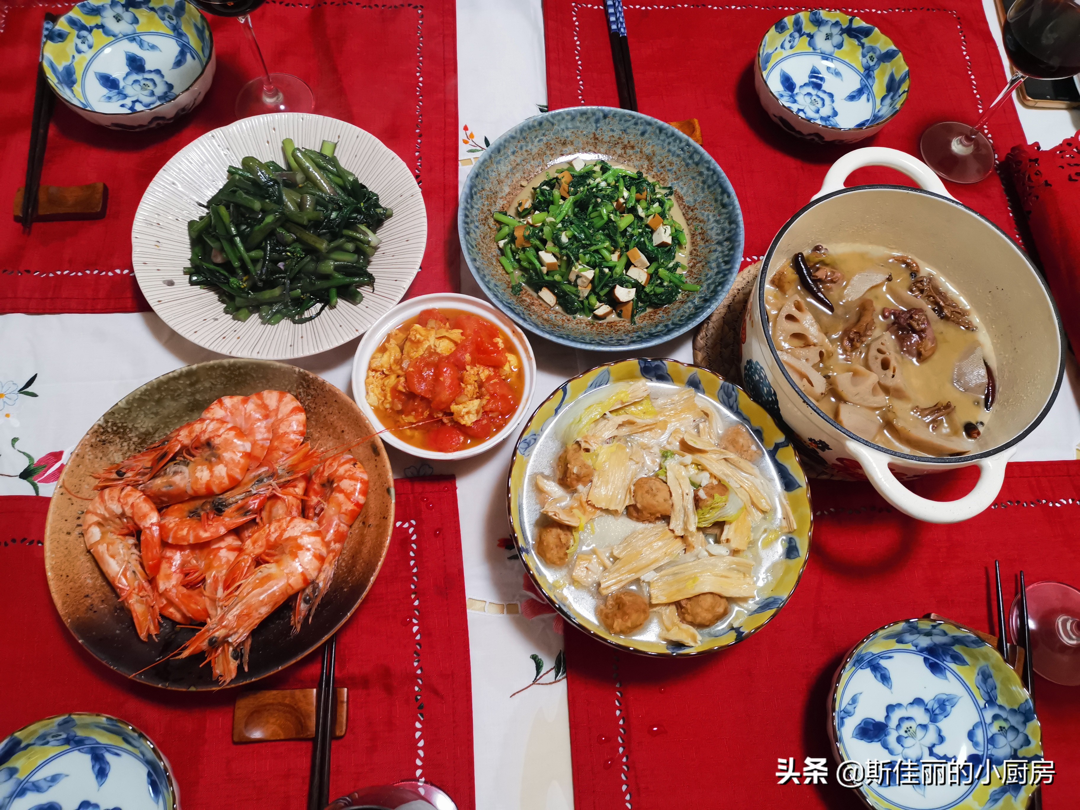 闺蜜小聚,4个人6道菜,晒到朋友圈,获得无数点赞,网友:羡慕