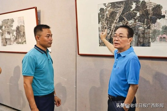 “庆祝中国共产党建党100周年•风展红旗—冯凤举画展”隆重开幕