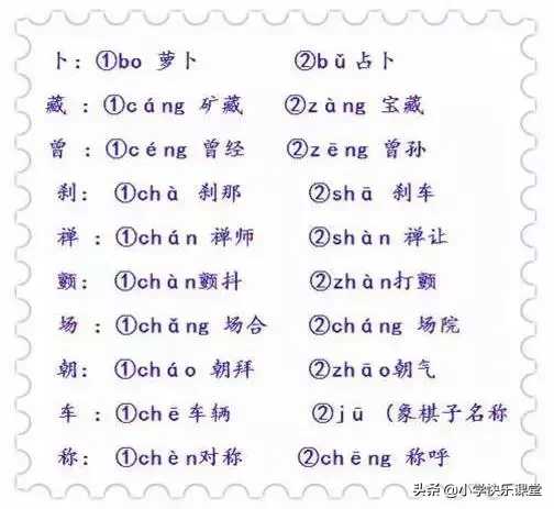 名的拼音(汉字——多音字（附小学多音字汇总），让孩子暑假在家认真学习)