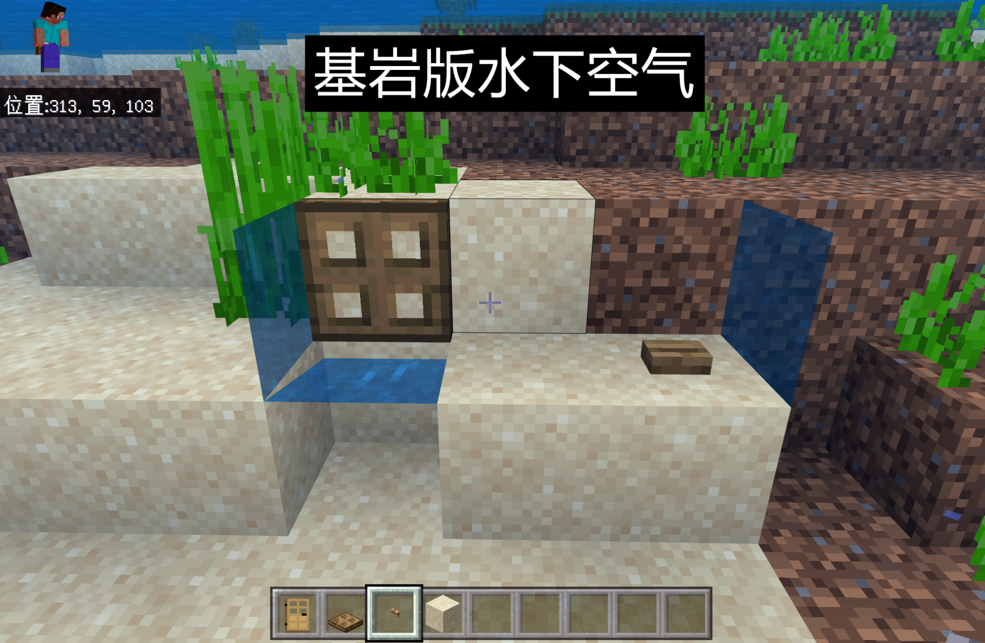 如何在Minecraft获得“水下空气”？大佬：一个甘蔗就能搞定