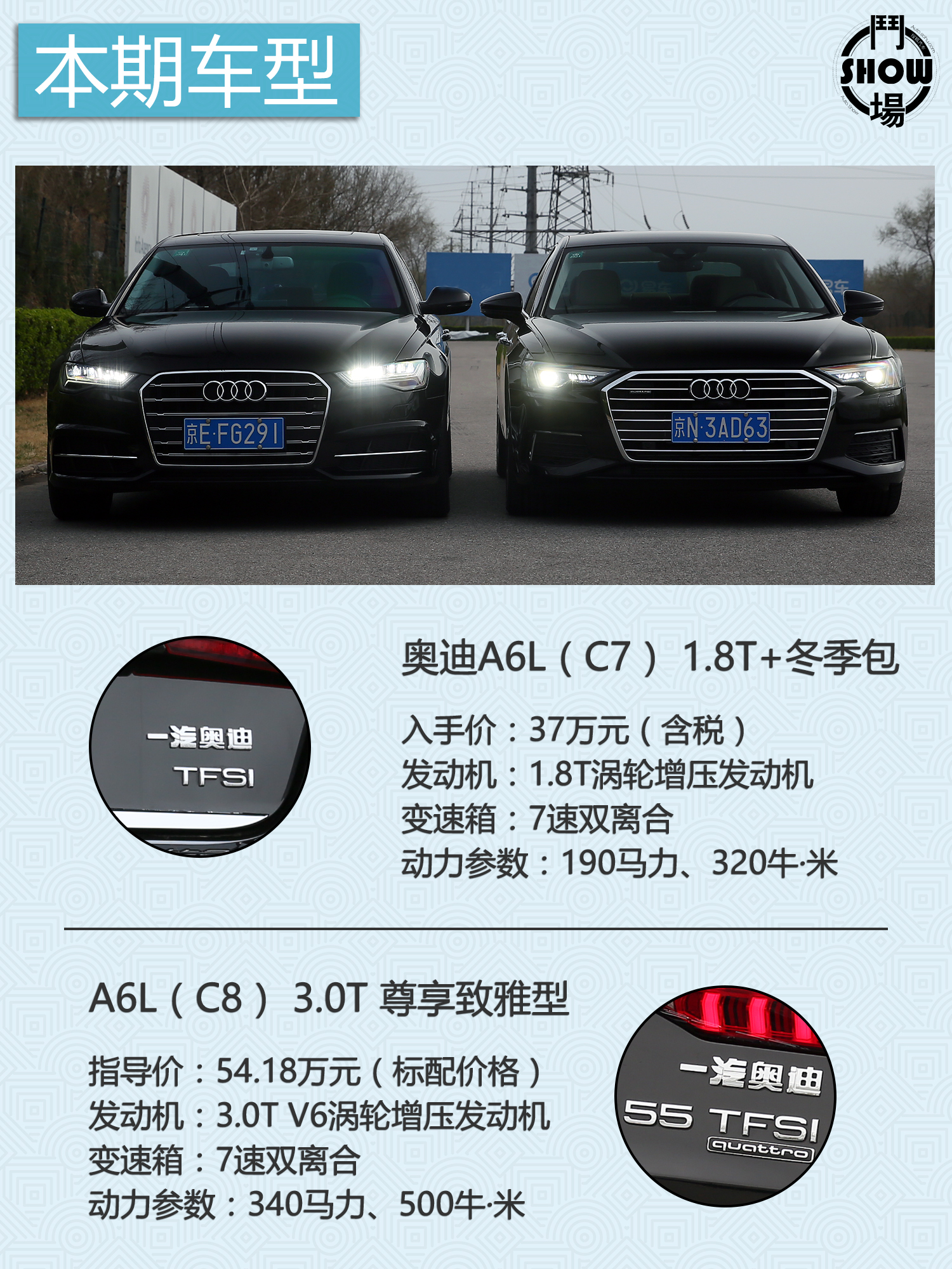 斗SHOW场之对比两代奥迪A6L：取悦过路客不难，征服老用户不易