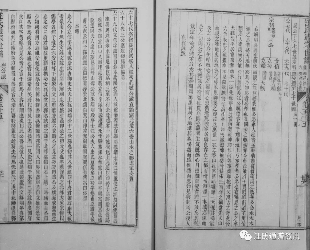 晟公下67世讳宗智迁六安州安丰/汪立信本传