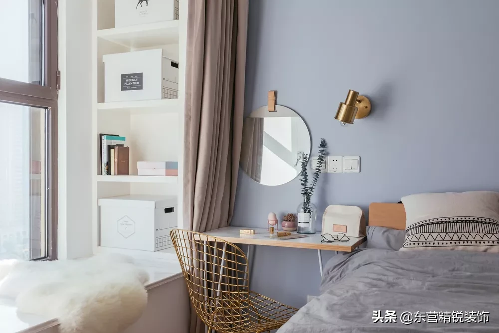 装修效果图丨88㎡北欧风格小户型装修，迷你衣帽间超赞