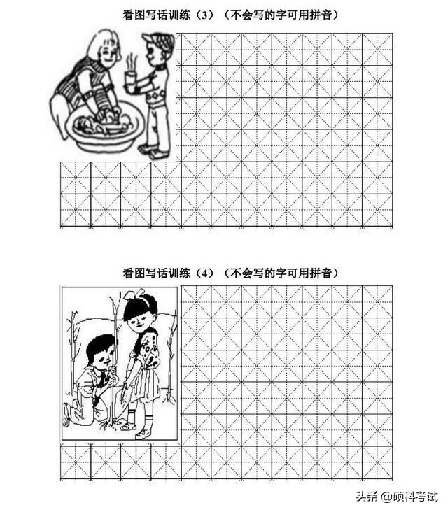 一年级看图写话：图片范文、写作技巧、辅导训练、知识点梳理