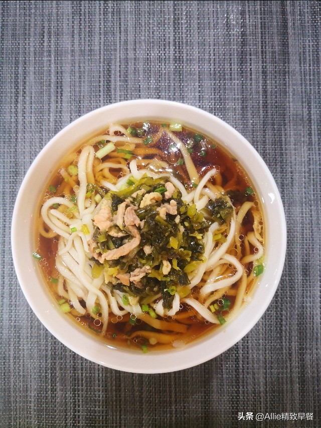 雪菜肉丝面做法大全正宗雪菜肉丝面的做法